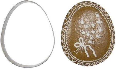 Emporte-pièce en inox pour pâtisserie – œuf 11 cm
