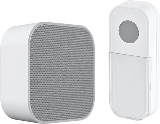 Solight sonnette sans fil à piles avec learning code, portée 180 m, blanche