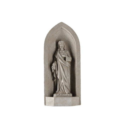 La chapelle avec niche arquée protège et met en valeur le motif