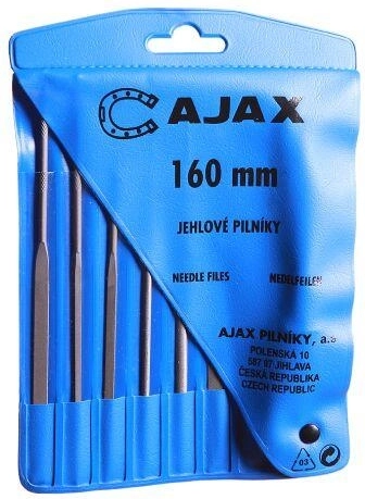 Jeu de limes aiguilles 160 mm, 6 pièces – finesse 2