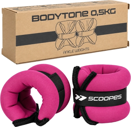 BodyTone poids pour poignets 0,5 kg roses (2× 0,5 kg)