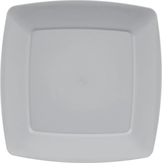 Assiette plate en plastique SANDY grise 23,5 × 23,5 cm
