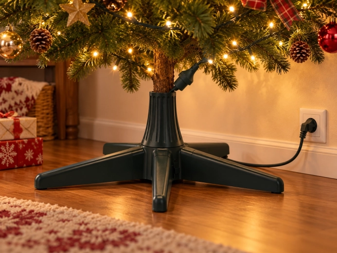 Rotation du sapin à 360°