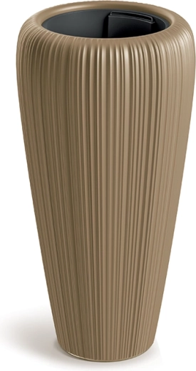 Pot de fleurs Orobo couleur caramel 39,5 cm