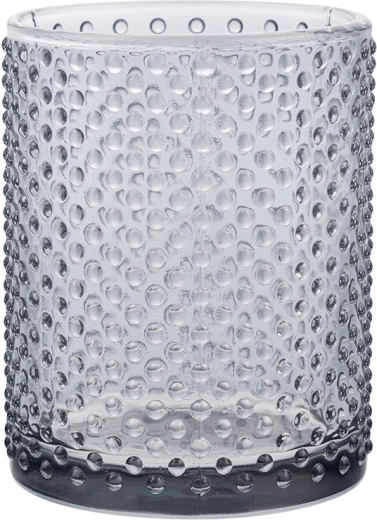 Gobelet en verre pour brosses à dents gris cendré 8 × 8 × 10 cm