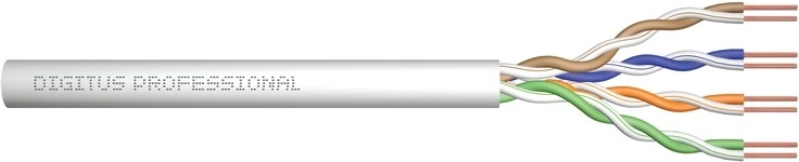 Câble d'installation Digitus Cat 5e U/UTP Eca AWG 24/1 PVC 100 m gris