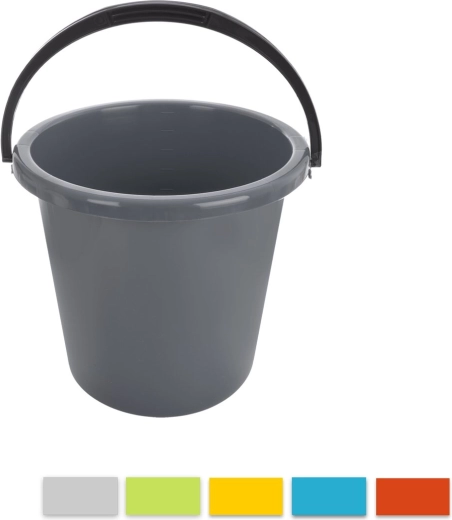 Seau en plastique Mamba 6 l, assortiment de couleurs