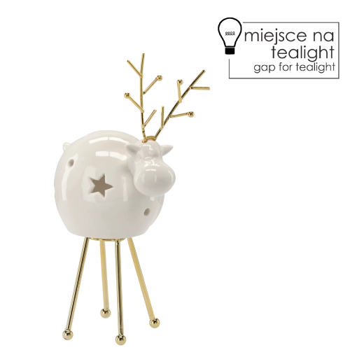 Finition dorée luxueuse pour une ambiance festive