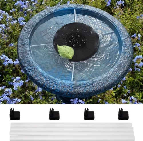 7 buses interchangeables pour différents effets d’eau