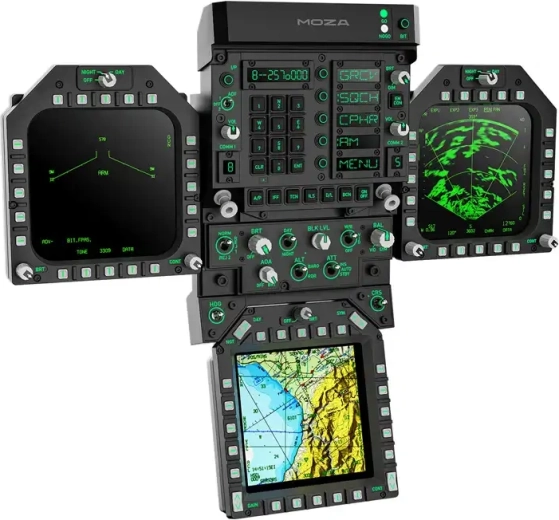 Ensemble modulaire de panneaux d’aviation MOZA Racing FMP18