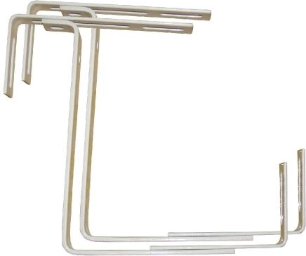 Support métallique réglable pour jardinières de balcon (lot de 2)