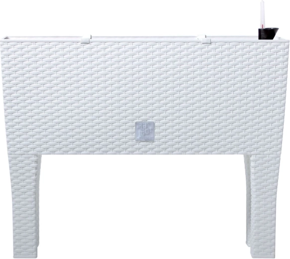 Jardinière blanche à réserve d’eau Rato Case High 60 cm