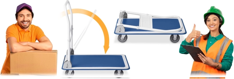 Poignée pliable pour gagner de la place