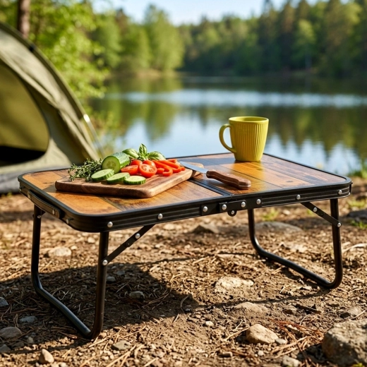 Table idéale pour le camping, le pique-nique et au bord du lac