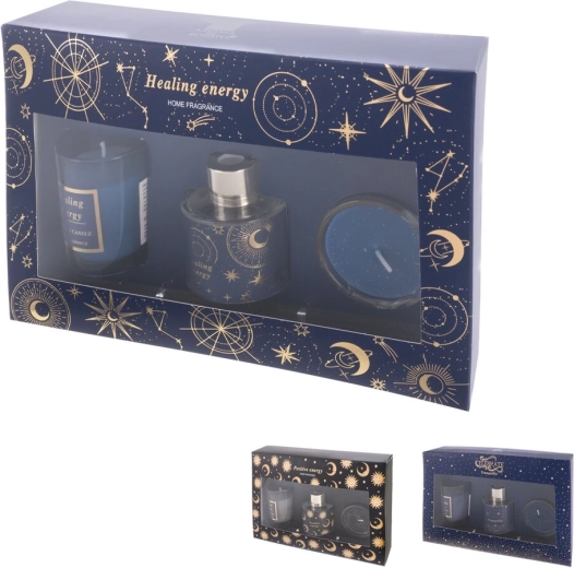 Coffret cadeau diffuseur et bougie Moon (3 variantes)