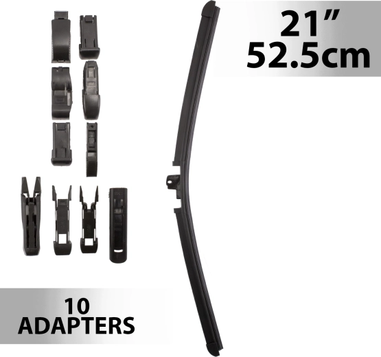 Essuie-glace Carguard 21" / 52,5 cm avec 10 adaptateurs