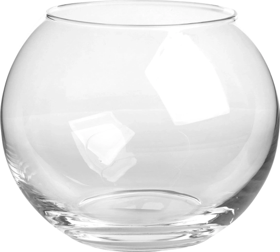 Vase en verre boule 20 cm