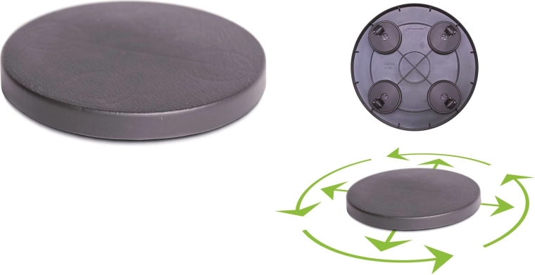 Plateforme mobile ronde 39 cm – anthracite