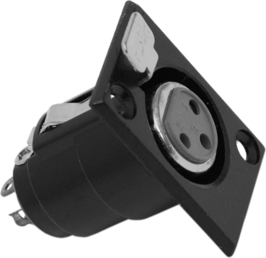 Prise XLR femelle encastrable à 3 pôles