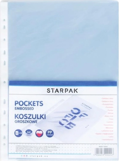 Protège-documents Euro A4, plastique grainé, 100 pcs