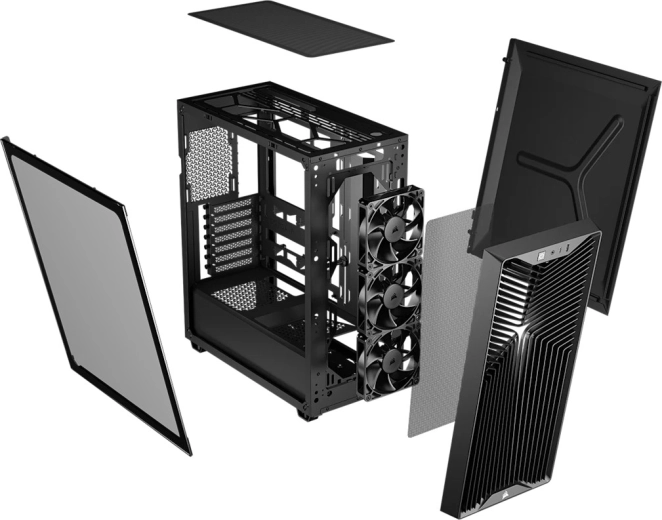 Flux d’air avancé : jusqu’à 9× ventilateurs 120 mm