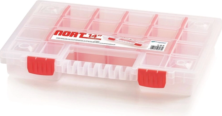 Organisateur en plastique NORT avec 22 compartiments et cloisons amovibles