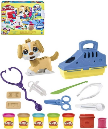 Play-Doh Petit vétérinaire, coffret créatif avec chien et pâte à modeler