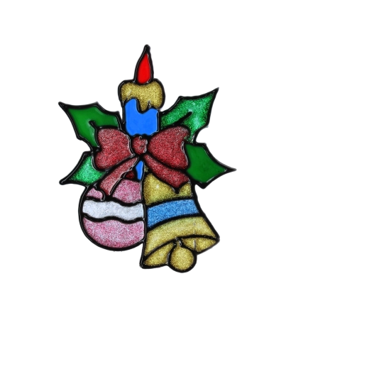 Effet vitrail pailleté sur le verre