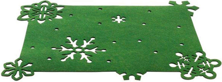 Set de table en feutre Toro 45 × 35 cm vert de Noël