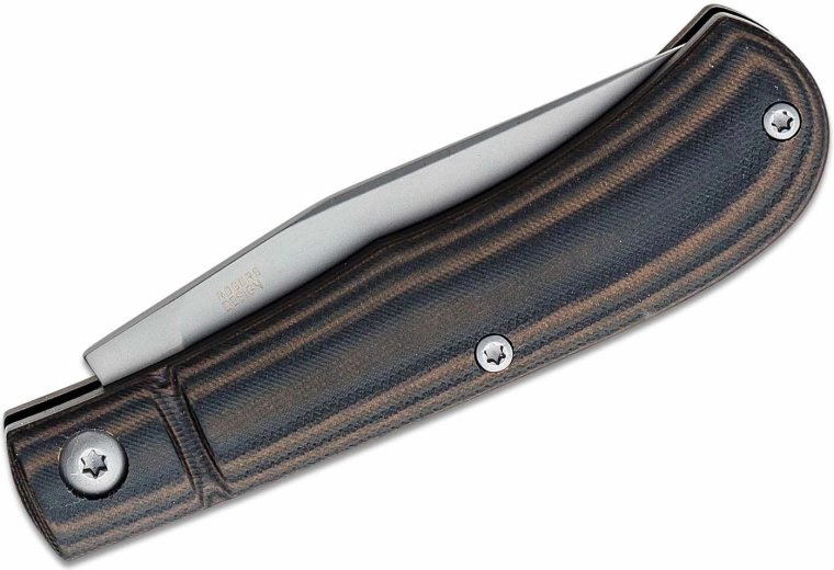 Manche robuste en G10 noir/brun