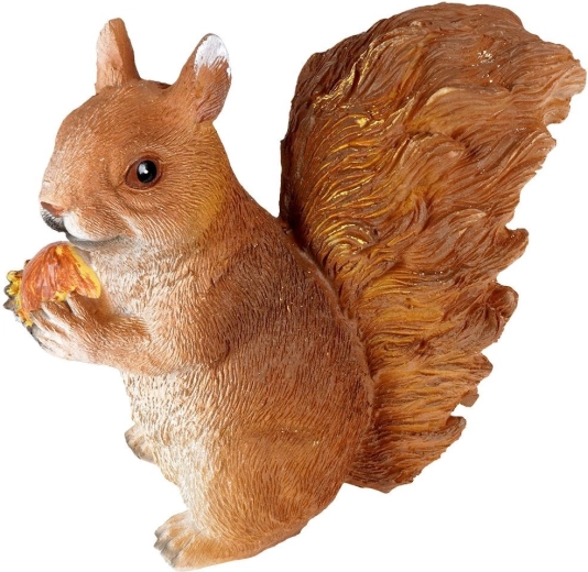 Décoration de jardin écureuil avec noisette 15 × 8,5 × 14 cm Vilde
