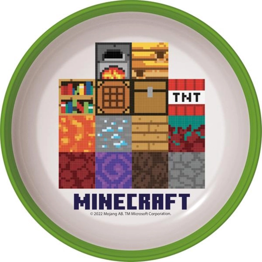 Bol en plastique Minecraft 300 ml avec fond antidérapant