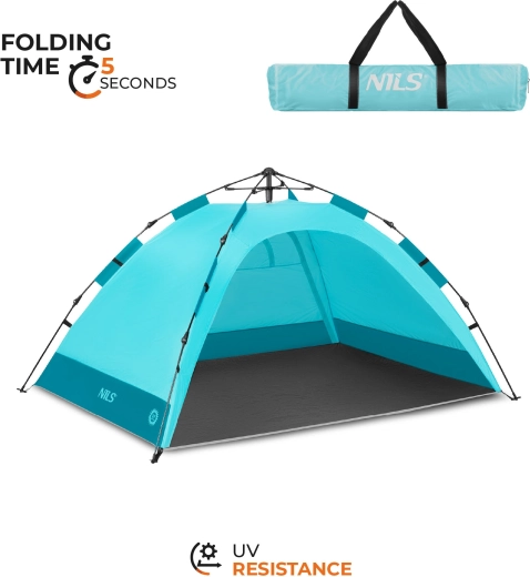 Tente de plage pop-up Nils NC4802 bleue