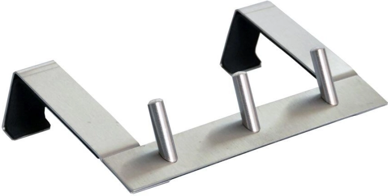 Porte-manteau de porte en acier inoxydable avec 3 crochets