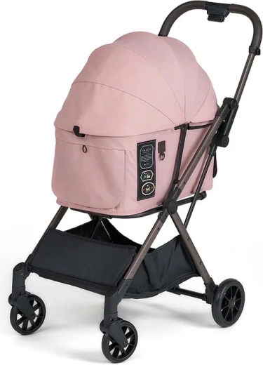 FIKAGO poussette pour chiens et chats Mist Pink