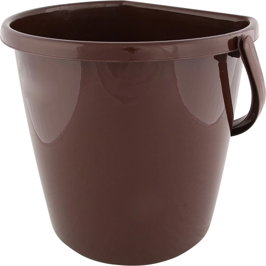 Seau mural 11 l marron