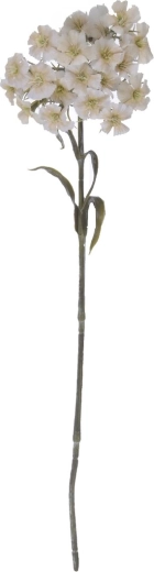 Fleur artificielle œillet blanc 55 cm