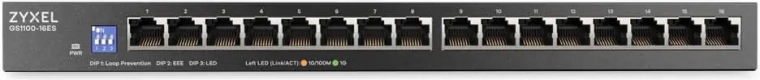 16× port Gigabit pour un haut débit