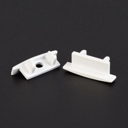Embouts blancs pour profilé LED en aluminium 41011, 2 pièces