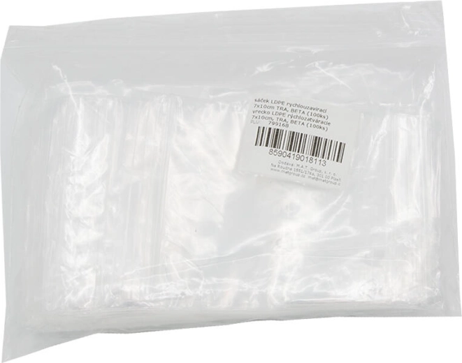 Sachets à fermeture rapide LDPE 7 × 10 cm, transparents (100 pcs)