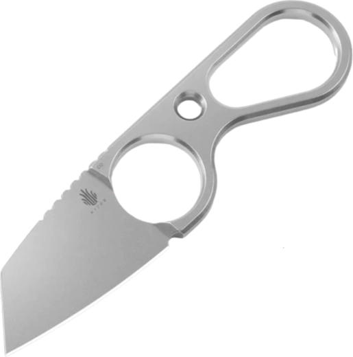 Kizer Bowtie couteau de cou en acier D2 stonewash avec étui Kydex