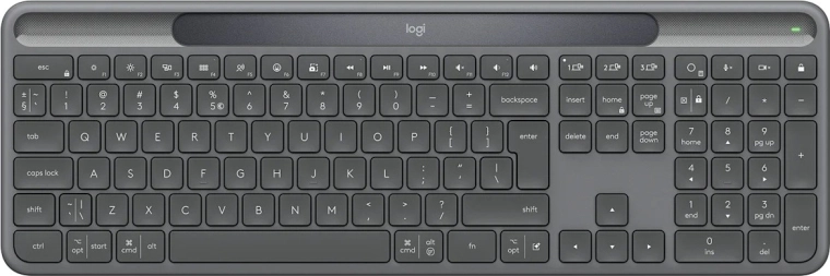 Clavier sans fil signature slim solar+ pour entreprise graphite