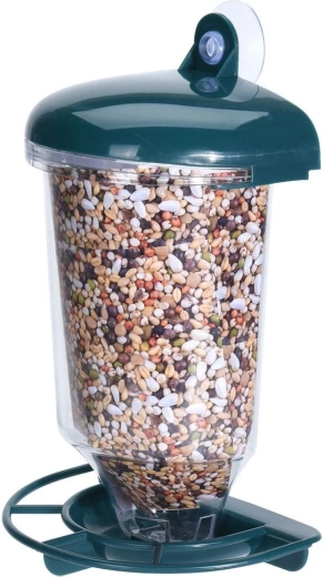 Mangeoire de fenêtre pour oiseaux avec ventouse 23 cm
