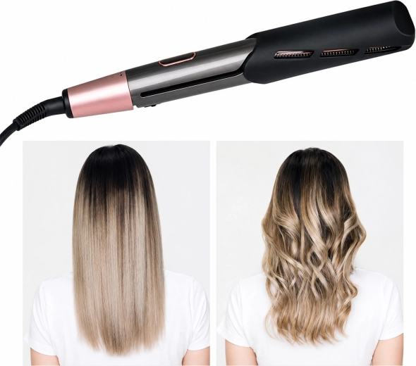 2-en-1 pour cheveux lisses et ondulations