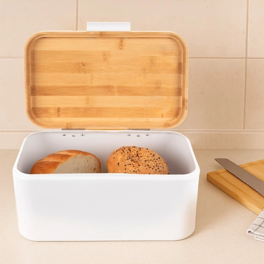 Boîte à pain spacieuse pour différents types de produits de boulangerie