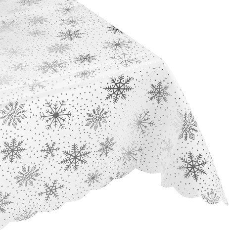 Motif festif de flocons argentés
