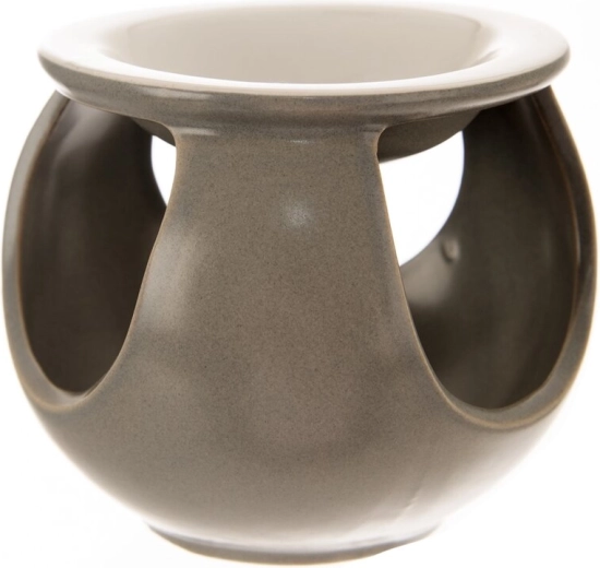 Lampe aromatique en céramique grise 12 cm