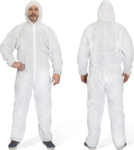 Combinaison de travail jetable avec capuche XL