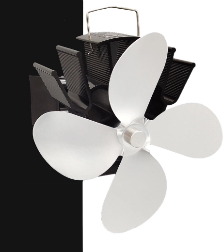 Ventilateur de poêle sur conduit de fumée GAMA, thermoélectrique, argenté