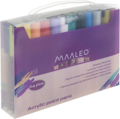24 couleurs dans un étui portable pratique